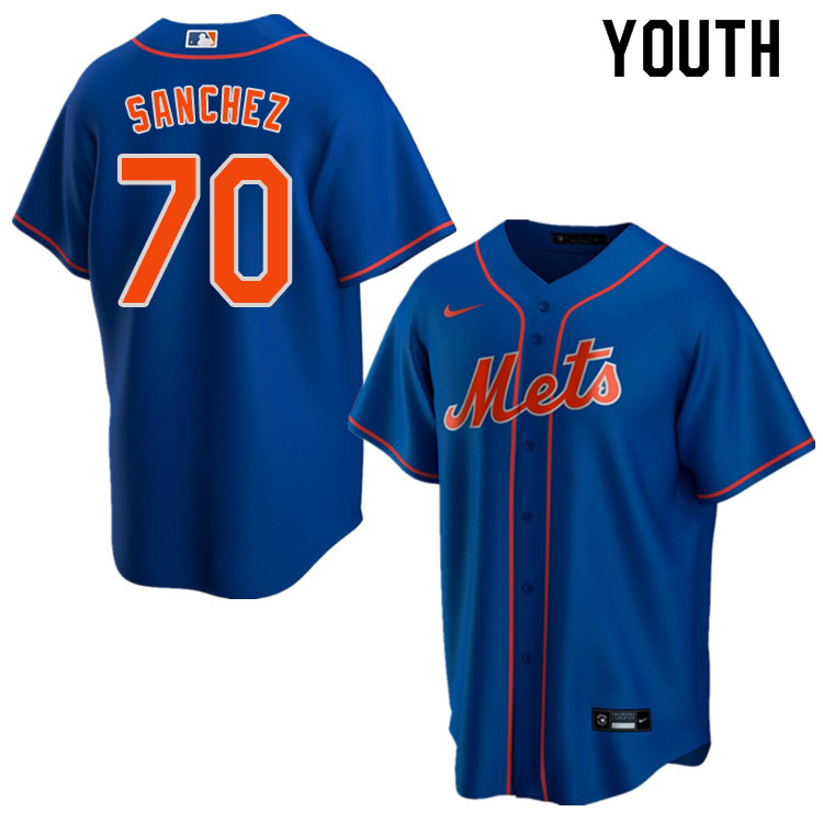 Nike Youth #70 Ali Sanchez New York Mets Baseball Jerseys Sale-Blue
